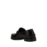 Black Calf Leather Bos Taurus Slip-On Loafers