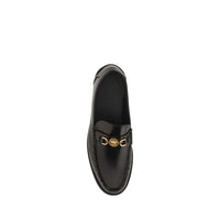 Black Calf Leather Bos Taurus Slip-On Loafers