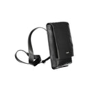 Black Polyester Mens Shoulder Bag