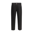 Black Cotton Dress Pants