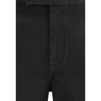 Black Cotton Dress Pants