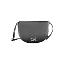 Black Polyurethane Women Shoulder Bag