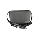 Black Polyurethane Women Shoulder Bag