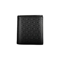 Black Polyurethane Men Wallet