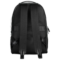 Black Polyester Men's Backpack