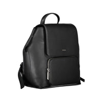 Nero Polyester Women Backpack