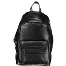 Black Polyester Men's Backpack