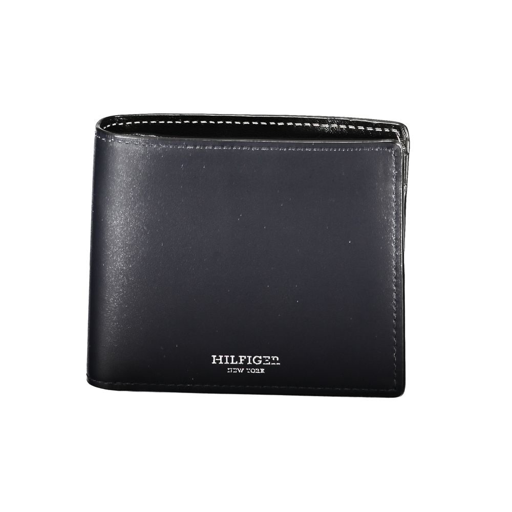 Blue Leather Men Wallet
