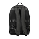 Black Polyester Men Backpack