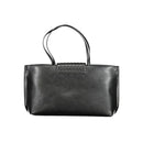Black Polyester Women Handbag
