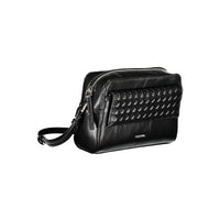 Black Polyester Women Shoulder Bag