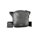 Black Polyurethane Men Shoulder Bag