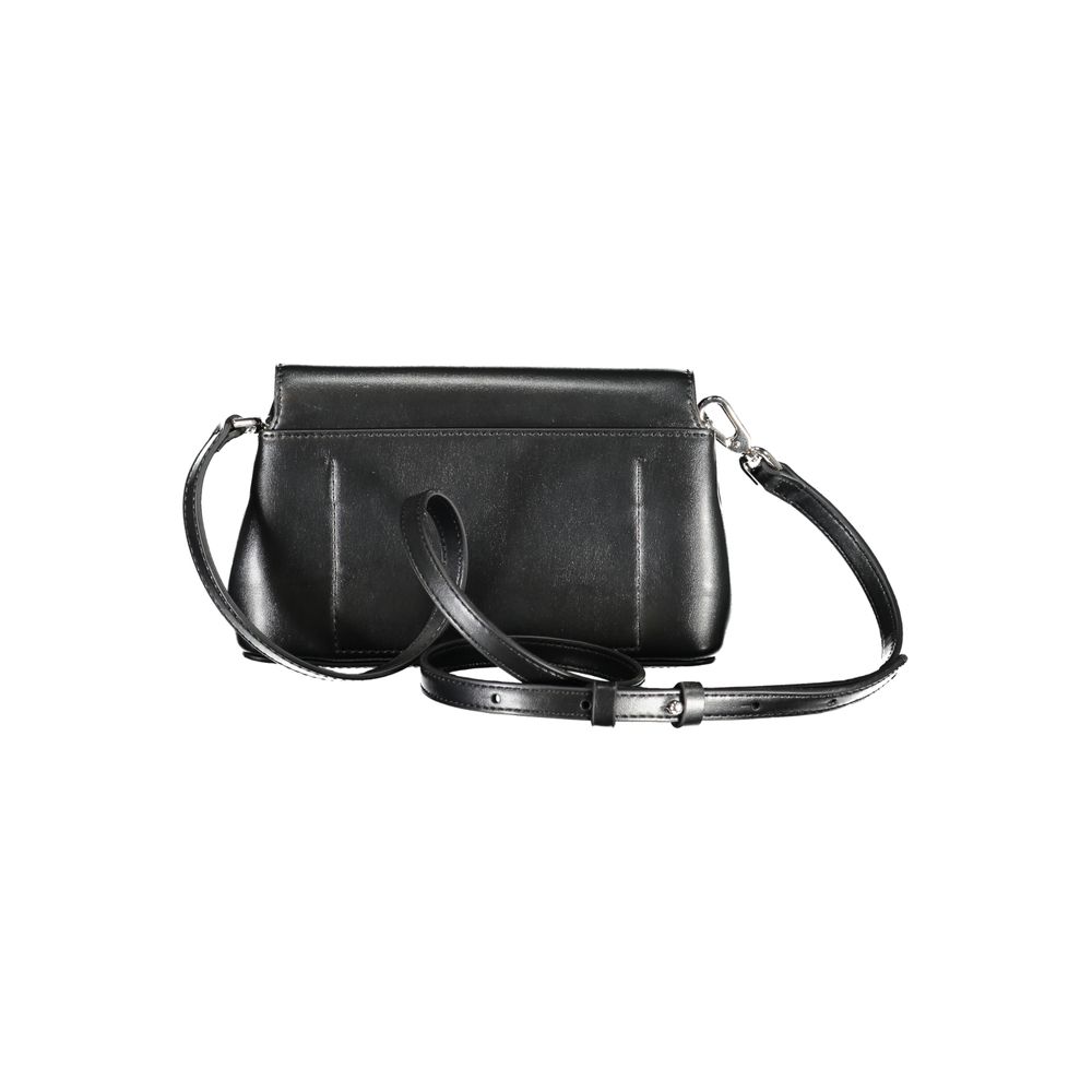 Black Polyester Women Handbag