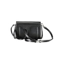 Black Polyester Women Handbag