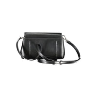 Black Polyester Women Handbag