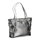 Black Polyurethane Women Handbag