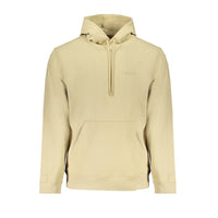 Beige Cotton Men Sweatshirt