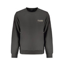 Black Cotton Men Sweatshirt