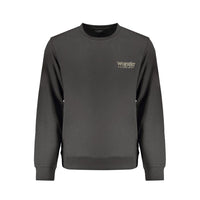 Black Cotton Men Sweatshirt