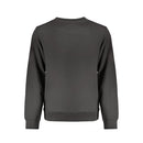 Black Cotton Men Sweatshirt