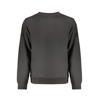 Black Cotton Men Sweatshirt