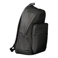 Nero Polyester Men Backpack
