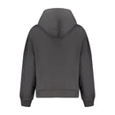 Black Cotton Women Sweatshirt