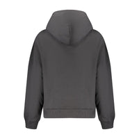 Black Cotton Women Sweatshirt