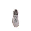 Beige Calf Leather Bos Taurus Low Top Sneakers