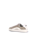 Beige Calf Leather Bos Taurus Low Top Sneakers