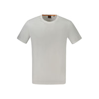 White Cotton Mens T-Shirt