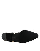 Black White Zebra Pony Fur Dress Shoes