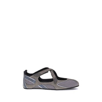 Gray Polyethylene Ballet Flats