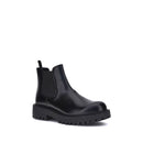 Black Calf Leather Bos Taurus Chelsea Boots