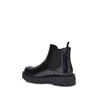 Black Calf Leather Bos Taurus Chelsea Boots