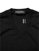 Dark Gray Embroidered Logo Pullover Sweater