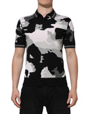 Multicolor Camouflage Collared Polo T-shirt