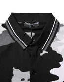 Multicolor Camouflage Collared Polo T-shirt