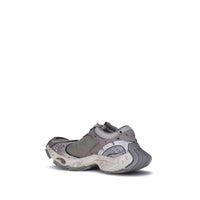 Gray Polyethylene Athletic Sneakers