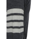 Gray Fleece Wool Cardigan