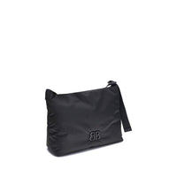 Black Fabric Shoulder Bag