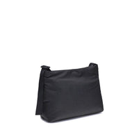 Black Fabric Shoulder Bag