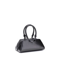 Black Calf Leather Bos Taurus Handbag