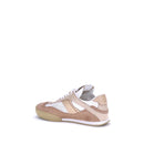Beige Calf Leather Bos Taurus Low Top Sneakers