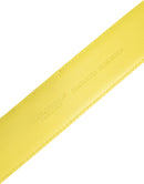 Yellow Green Classic Metal Logo Buckle Belt