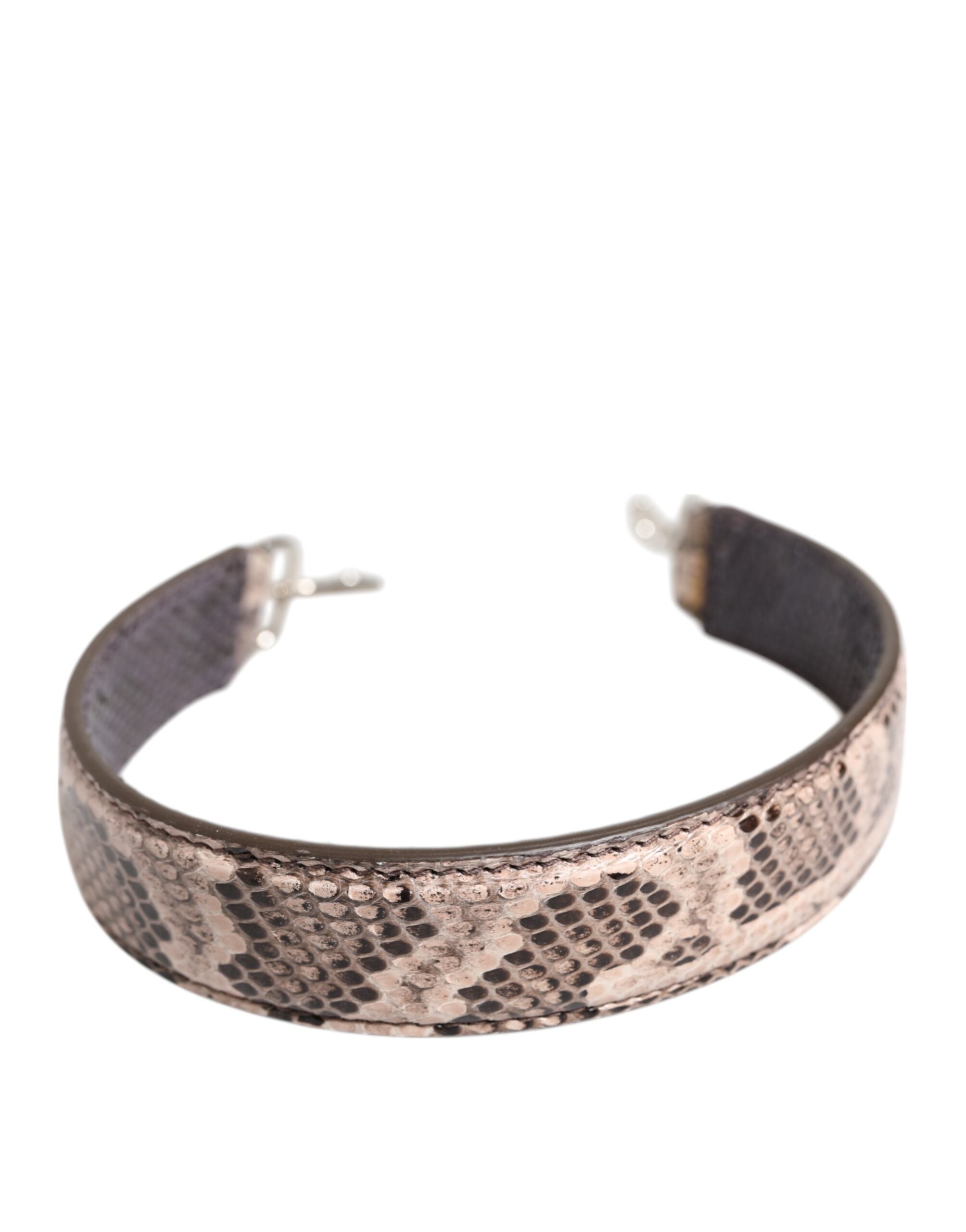 Beige Exotic Leather Handbag Accessory Shoulder Strap