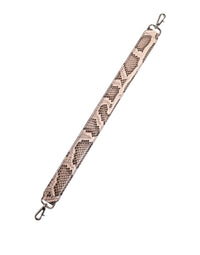 Beige Exotic Leather Handbag Accessory Shoulder Strap