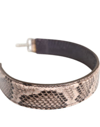 Beige Exotic Leather Handbag Accessory Shoulder Strap