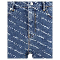 Blue Cotton Bermuda Shorts