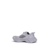 Gray Polyester Athletic Sneakers